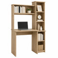 Scrivania in Legno con Libreria a Ripiani Rovere